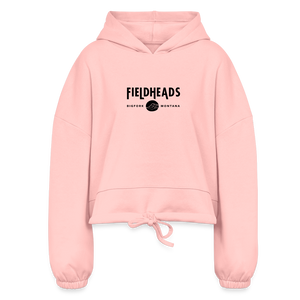 Women’s Cropped Hoodie - light pink